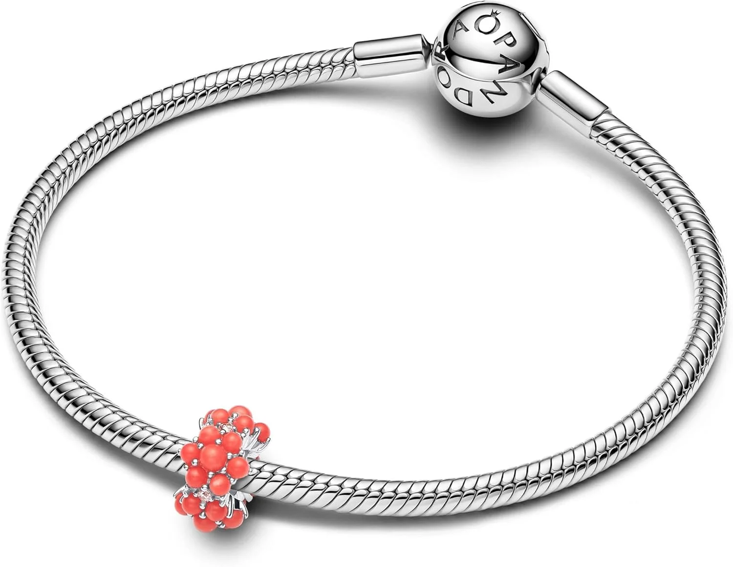 آویز اقیانوس فیروزه ای پاندورا مدل Moments 793897C02 نقره استرلینگ با زیرکونیا سازگار با آویز Moments، 11,5x10,7x7,3 میلی متر، نقره استرلینگ، زیرکونیا