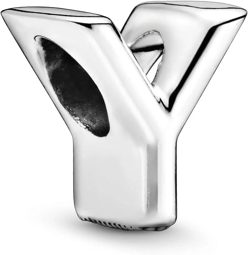 آویز حرف نقره ای 925 پاندورا، فلزی، سایز واحد