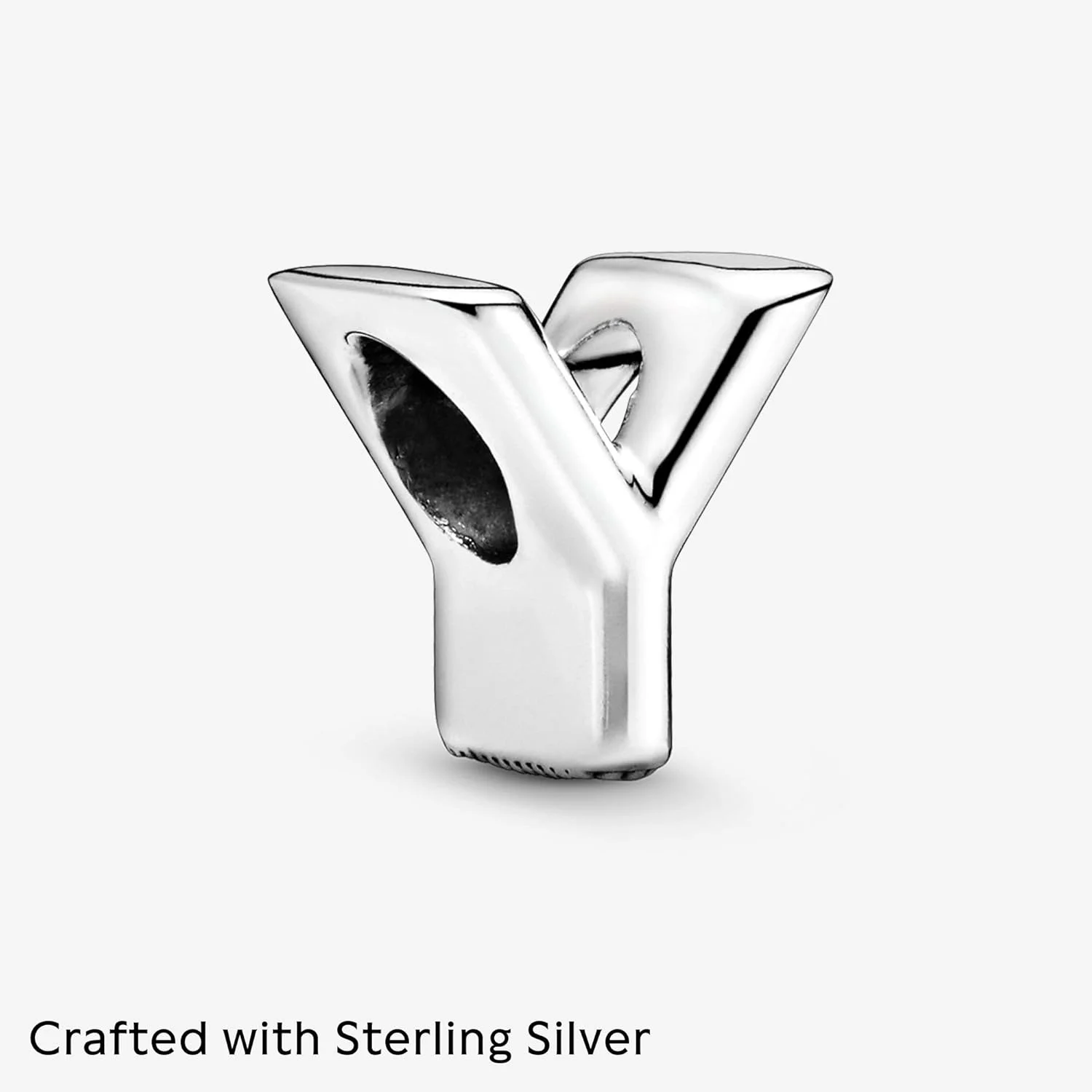 آویز حرف نقره ای 925 پاندورا، فلزی، سایز واحد آویز حرف نقره ای 925 پاندورا، فلزی، سایز واحد