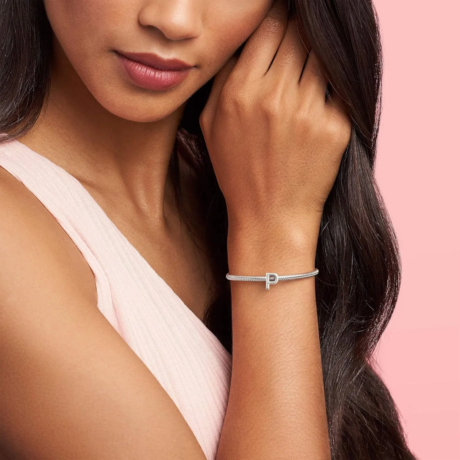 آویز حرف پاندورا از نقره استرلینگ ۹۲۵