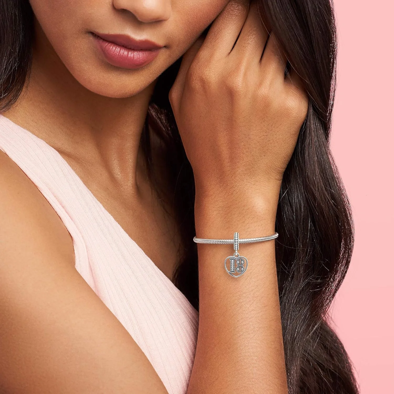 آویز پاندورا جشن هجده سالگی مدل 797262CZ