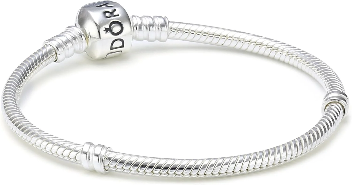 دستبند آویز نقره زنانه پاندورا نقره ای 925 - 590702HV-18