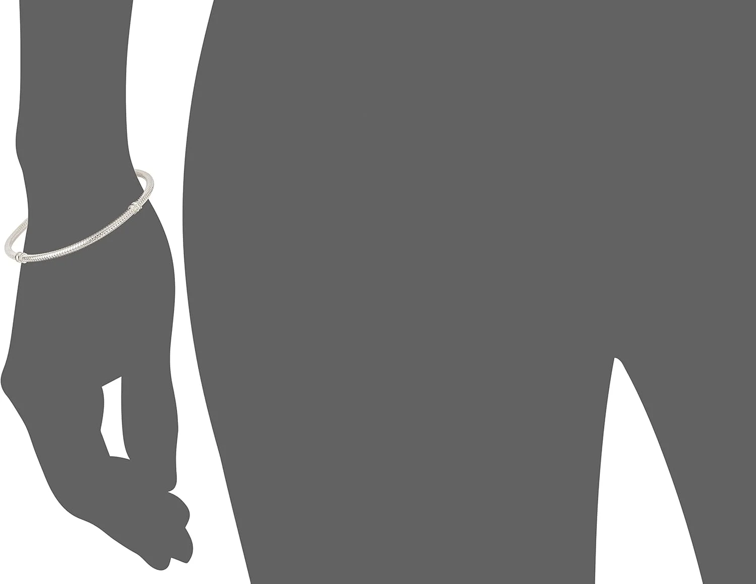 دستبند آویز نقره زنانه پاندورا نقره ای 925 - 590702HV-18 دستبند آویز نقره زنانه پاندورا نقره ای 925 - 590702HV-18