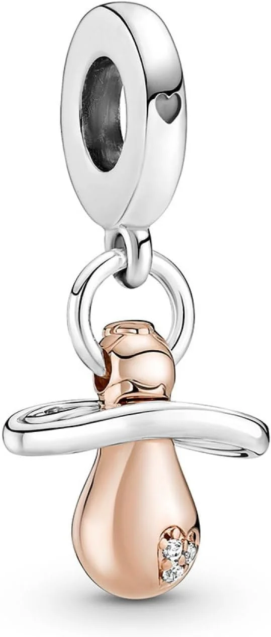 آویز پاندورا Moments، نقره استرلینگ و روکش طلای رزگلد 14 عیار