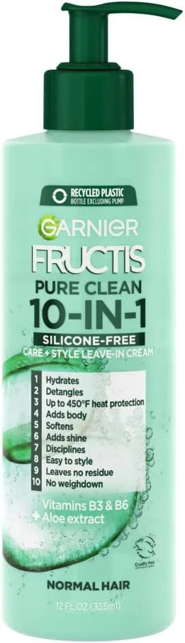 کرم موی بعد از حمام 10 در 1 گارنیه، Fructis Pure Clean، حجم 354 میلی لیتر