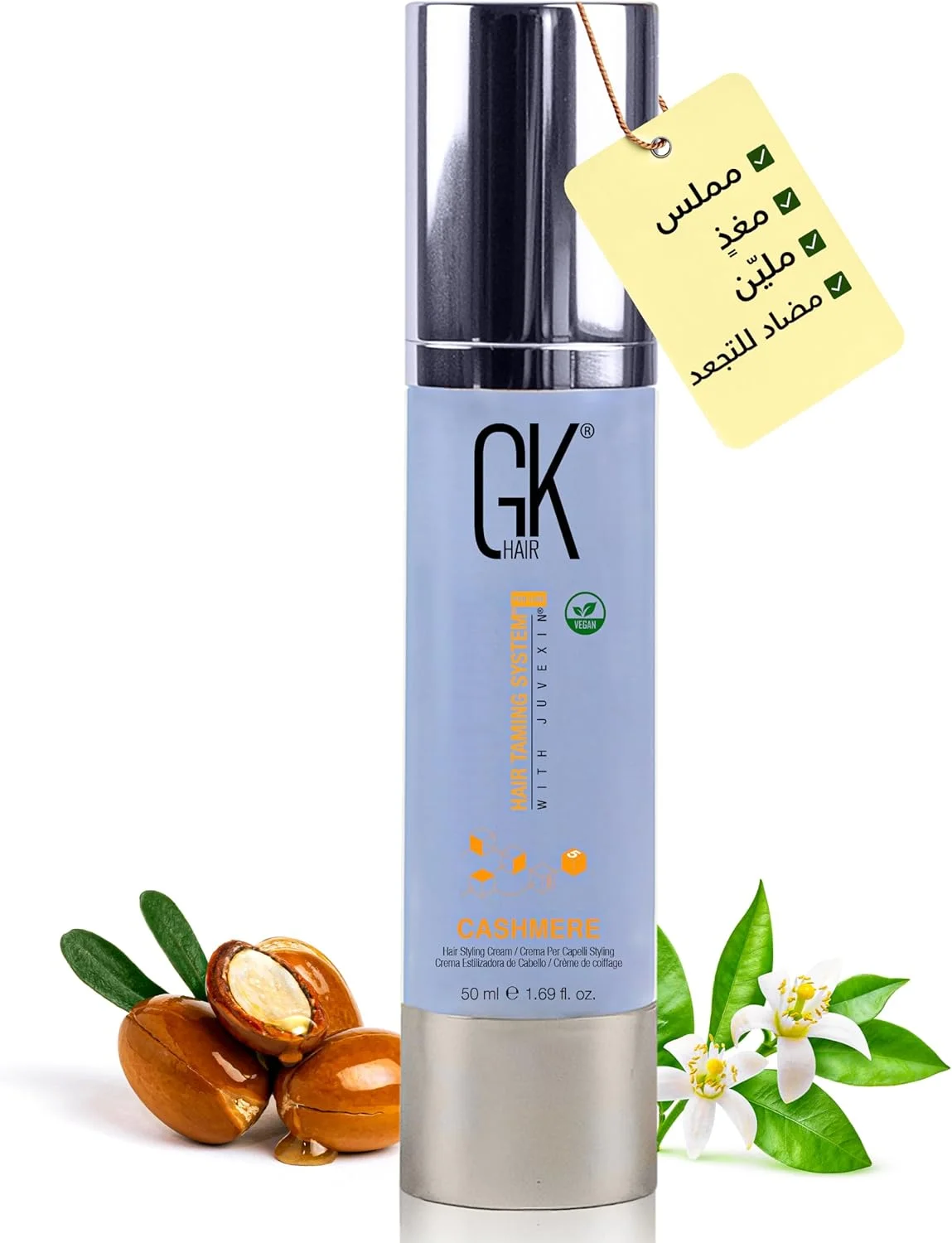 کرم موی بدون آبکشی گلوبال کراتین جی کی هیر، برای باز کردن گره، نرم کردن، تقویت، آبرسانی و کنترل وز مو، مناسب برای موهای خشک و آسیب دیده و انواع مو (کشمیر 50 میلی لیتر)