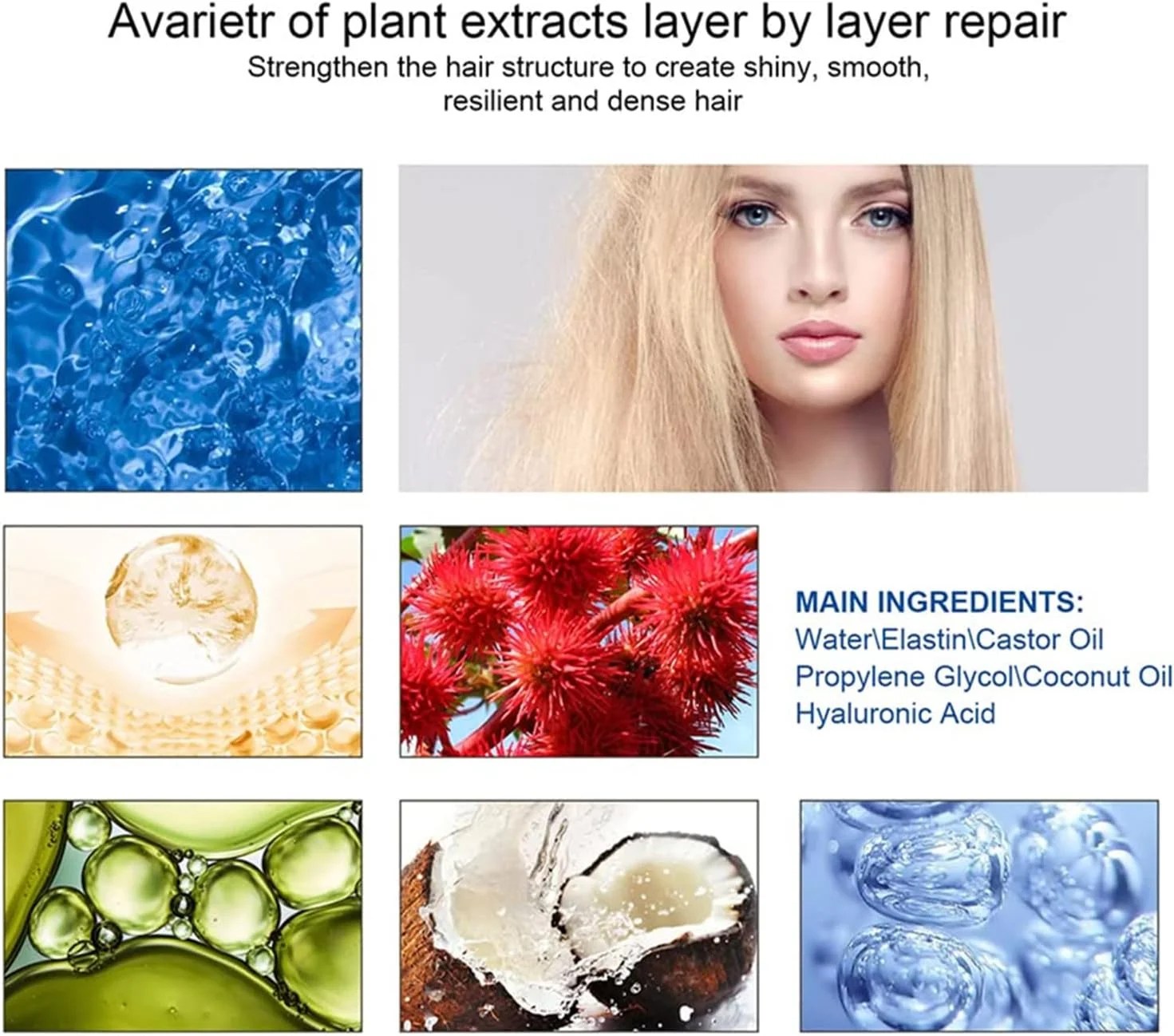 کرم صاف کننده مو برای آقایان و بانوان، بدون نیاز به گیره یا صاف کردن، کرم صاف کننده مو با پروتئین، کرم صاف کننده مو برای انواع مو (2 عدد)