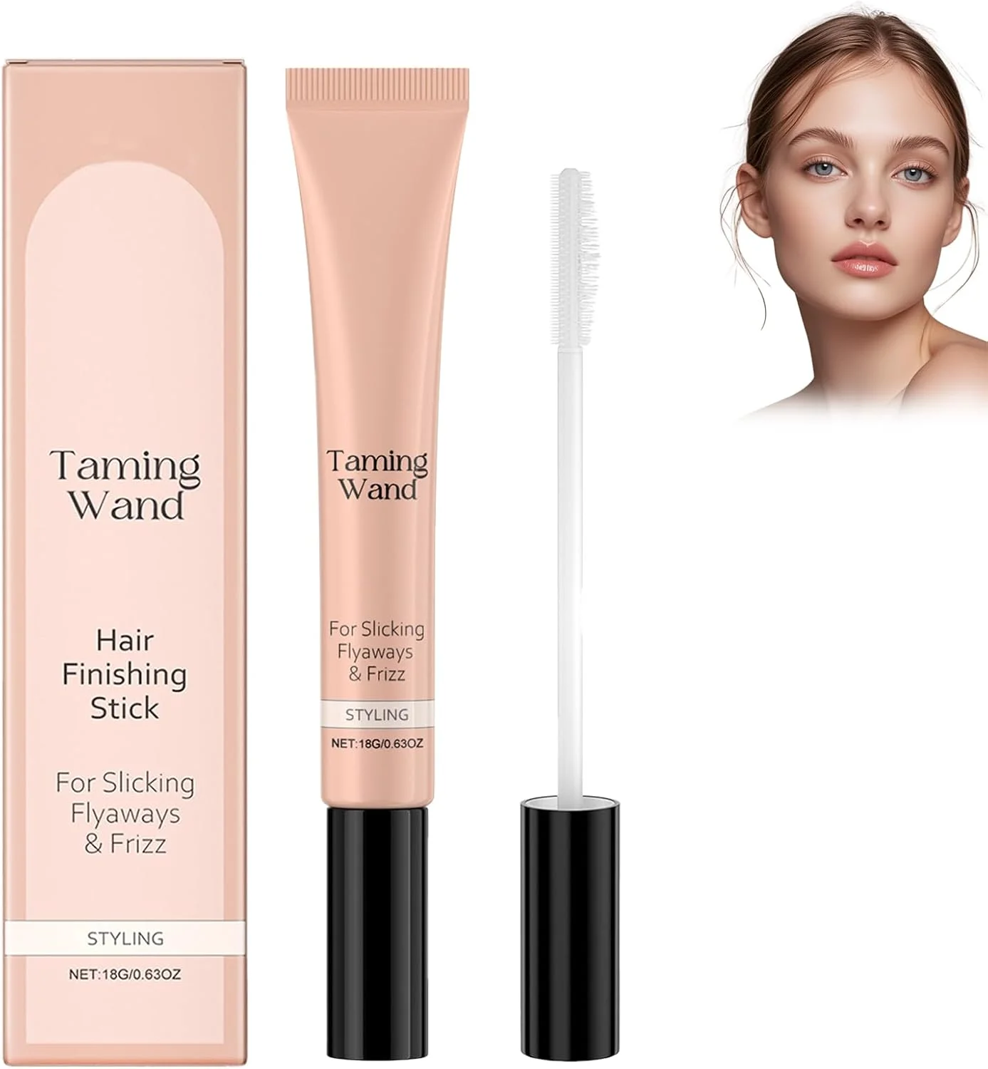 استیک حالت دهنده مو Lihyiey، کرم حالت دهنده مو برای بانوان، فرموله شده با روغن های ضروری گیاهی طبیعی، برای حالت دهی قوی بدون خشکی، مناسب برای انواع مو، 18 گرم