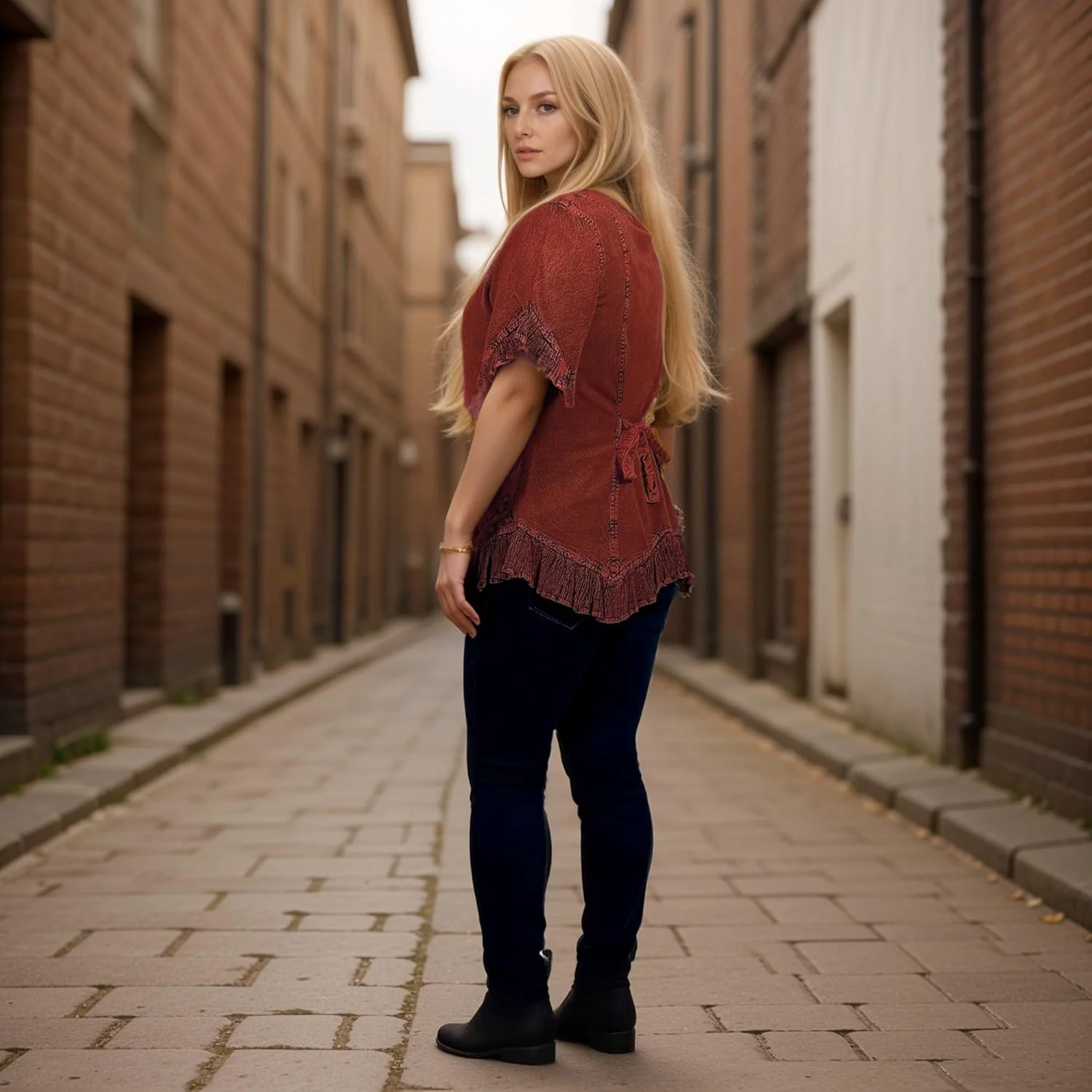 تاپ های دکمه دار نامتقارن گلدوزی شده تابستانی مدل بوهمی قرون وسطایی Agan Traders 2025 - بلوز و پیراهن آستین کوتاه زنانه