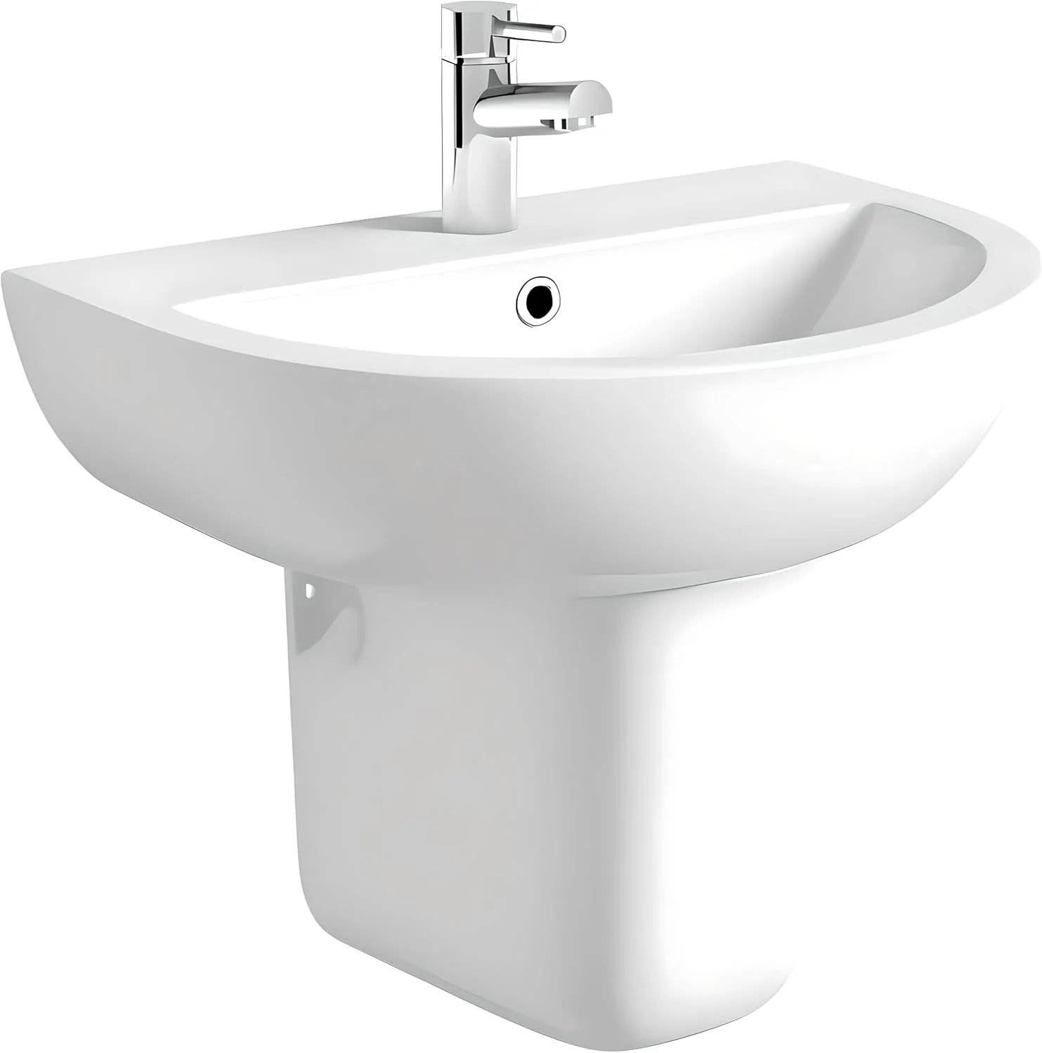 روشویی نیم پایه 60 سانتیمتری فیتو - روشویی دیواری حمام به همراه کیت نصب، طراحی مدرن و کمجا، نصب آسان روشویی نیم پایه 60 سانتیمتری فیتو - روشویی دیواری حمام به همراه کیت نصب، طراحی مدرن و کمجا، نصب آسان