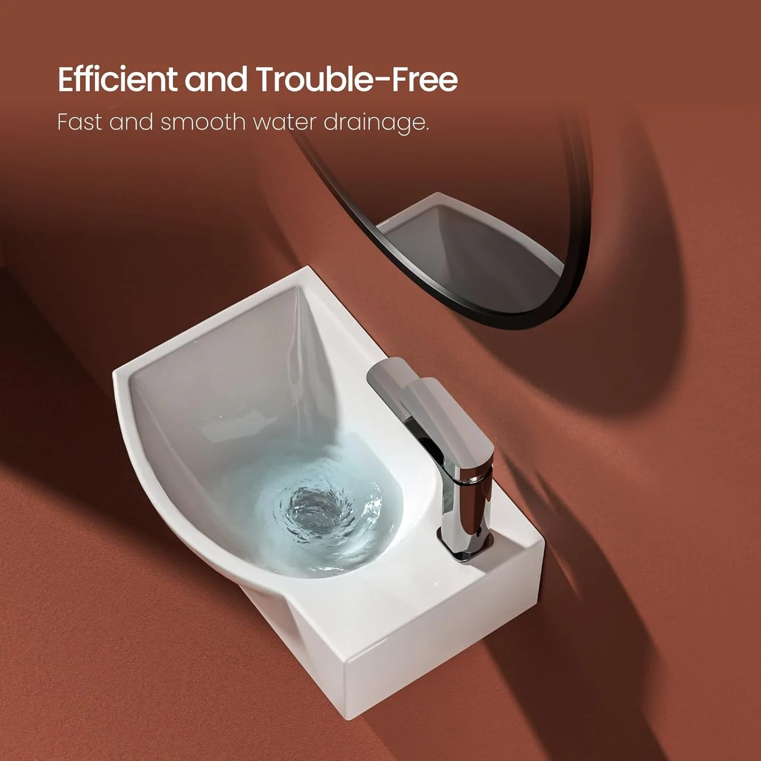 روشویی سرامیکی دیواری EMKE، روشویی کوچک گوشه ای، روشویی نیم دایره، روشویی حمام سرامیکی سفید، 30x25x12 سانتی متر (طولxعرضxارتفاع) روشویی سرامیکی دیواری EMKE، روشویی کوچک گوشه ای، روشویی نیم دایره، روشویی حمام سرامیکی سفید، 30x25x12 سانتی متر (طولxعرضxارتفاع)