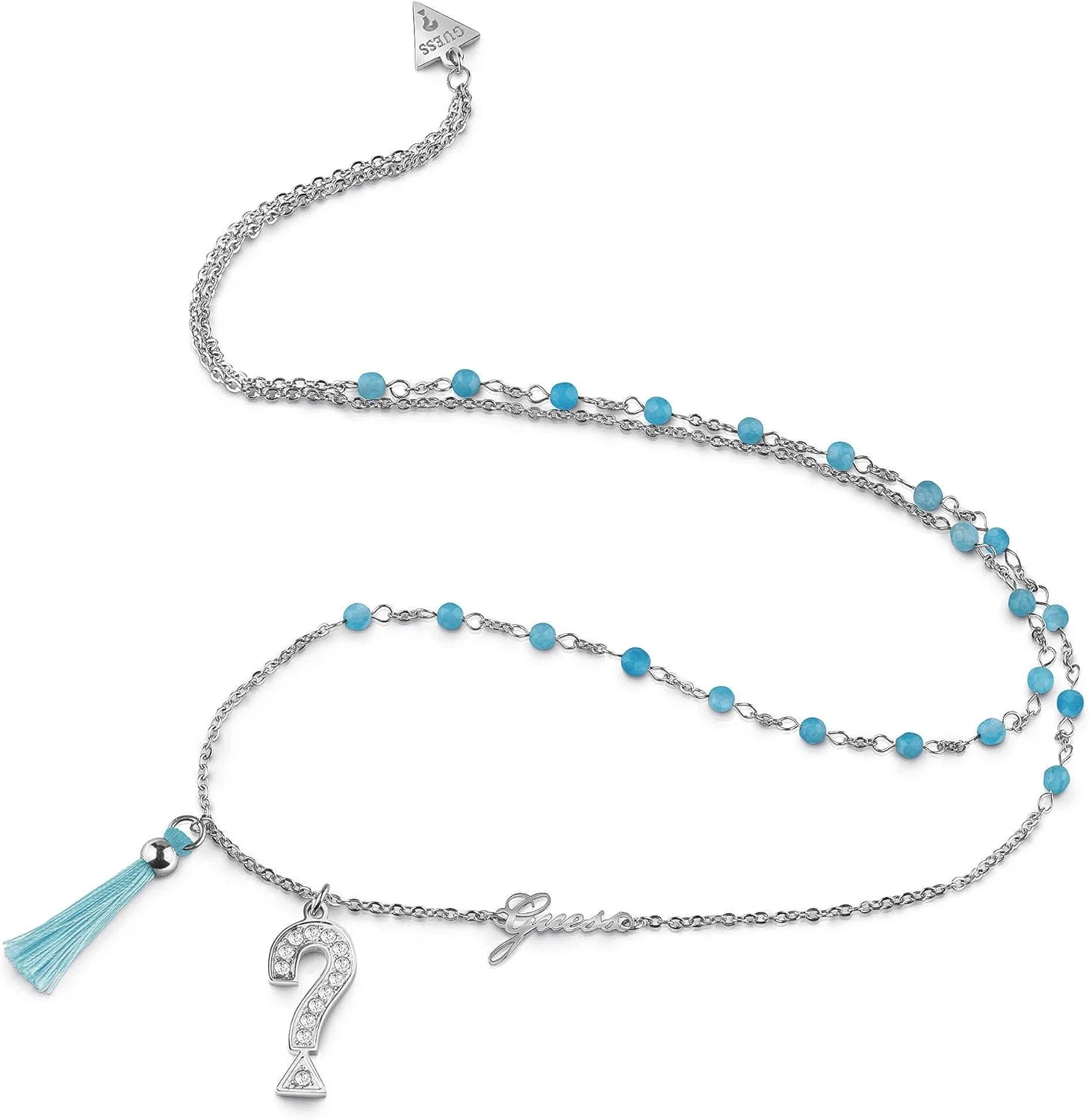 گردنبند زنانه استیل نقره ای گس مدل Ubn85008