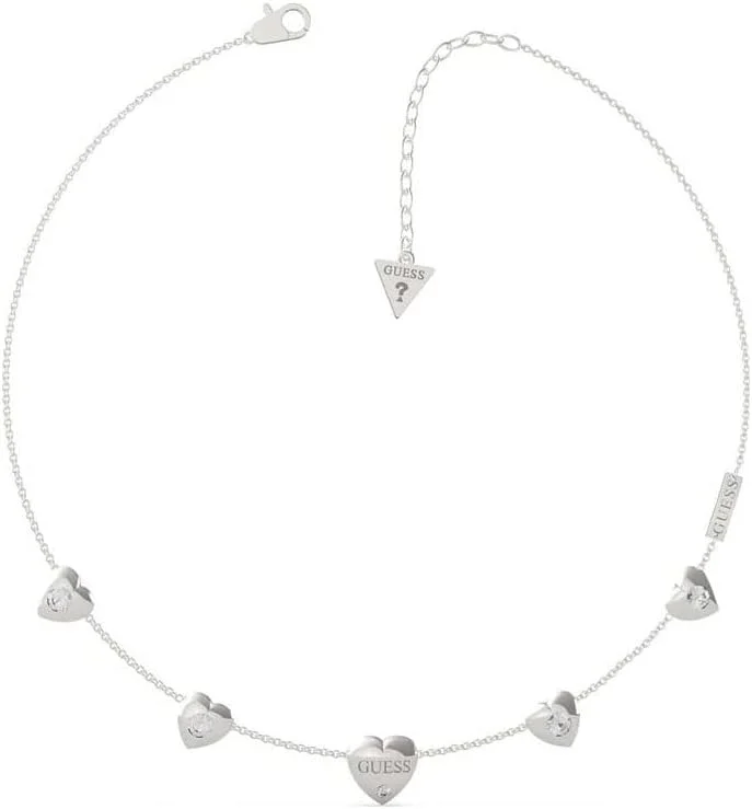 گردنبند زنجیری نقره ای استیل زنانه گس