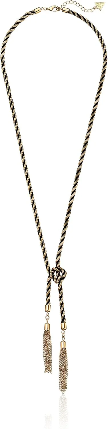 گردنبند طنابی گره دار Guess با آویز منگوله ای مدل Y