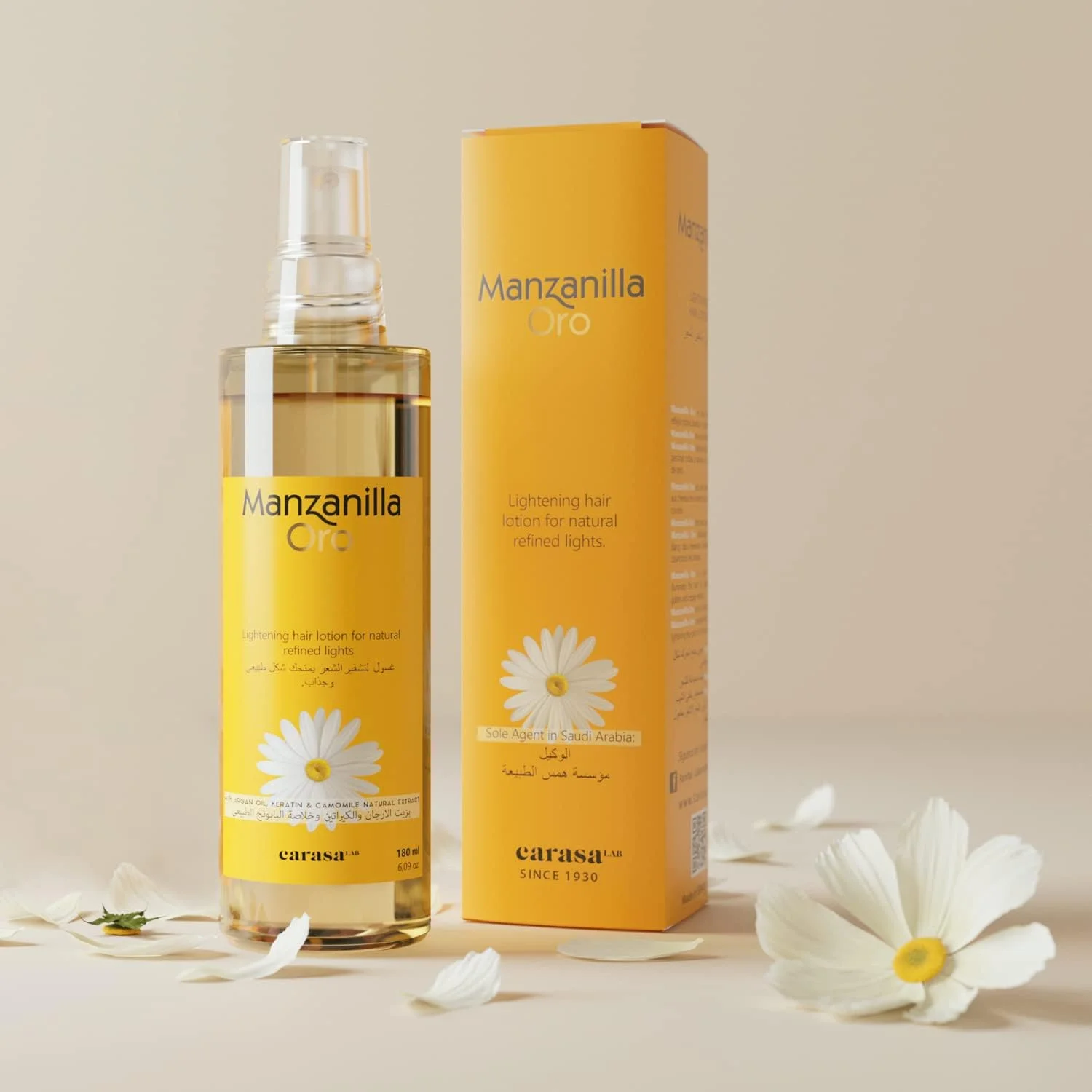 لوسیون روشن کننده مو بابونه طلایی