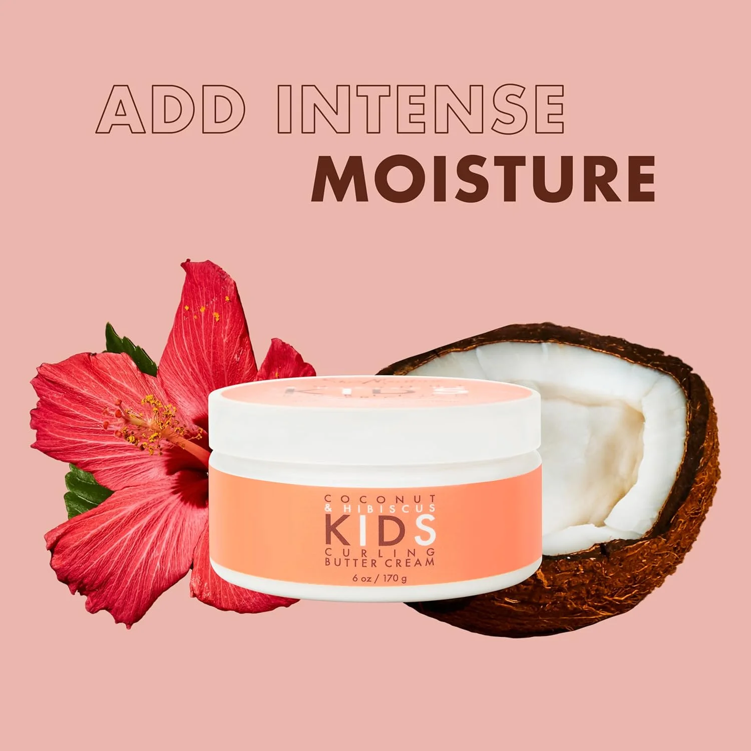 کرم کره مو نارگیل و گل بامیه Shea Moisture مخصوص فر کردن مو کودکان 170 گرم