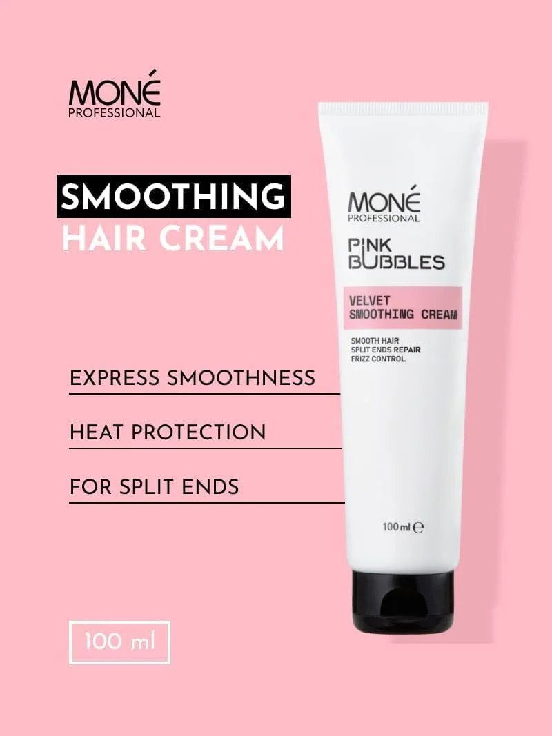 کرم موی صاف کننده ابریشمی مونِ پروفشنال - درمان بدون نیاز به آبکشی ضد وز برای موهای خشک و آسیب دیده - فرمول مرطوب کننده، محافظت در برابر حرارت و سبک برای موهای نرم و ابریشمی - 100 میلی لیتر