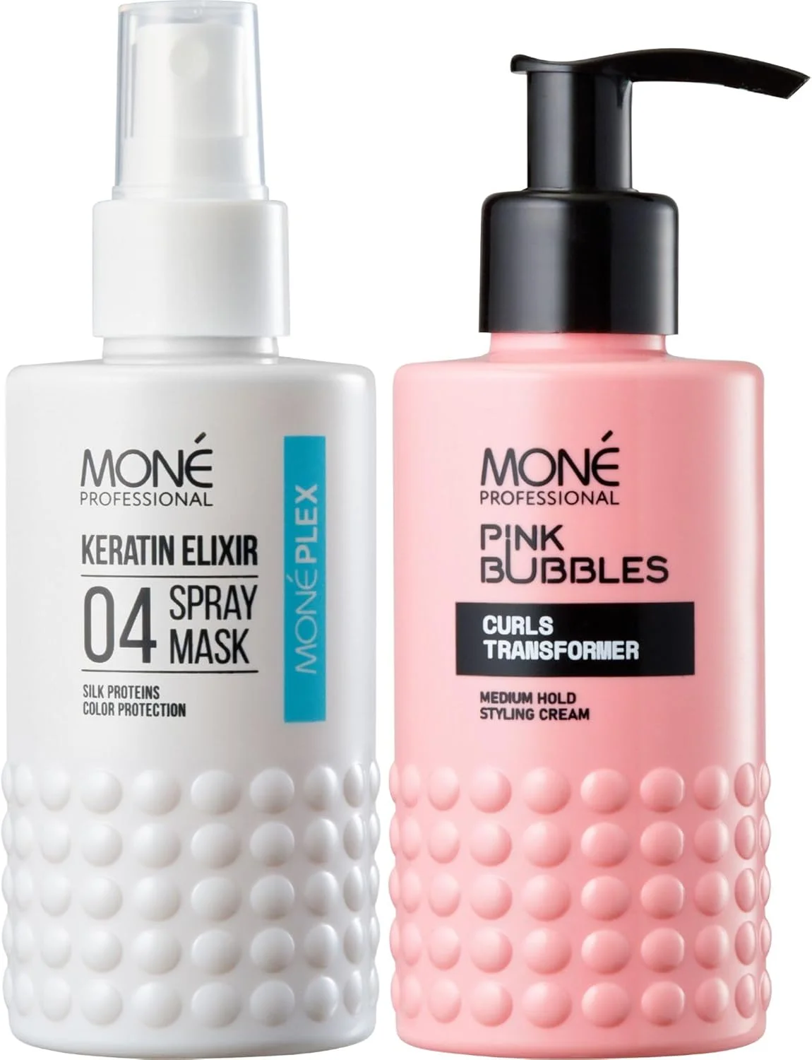 ست مراقبت از فر مو و محافظت در برابر حرارت مونِ پروفشنال - اسپری نرم کننده مو 10 در 1 + کرم فر کننده مو - مغذی، حالت دهنده، ضد وز، مرطوب کننده، براق کننده - 2 عدد 150 میلی لیتر