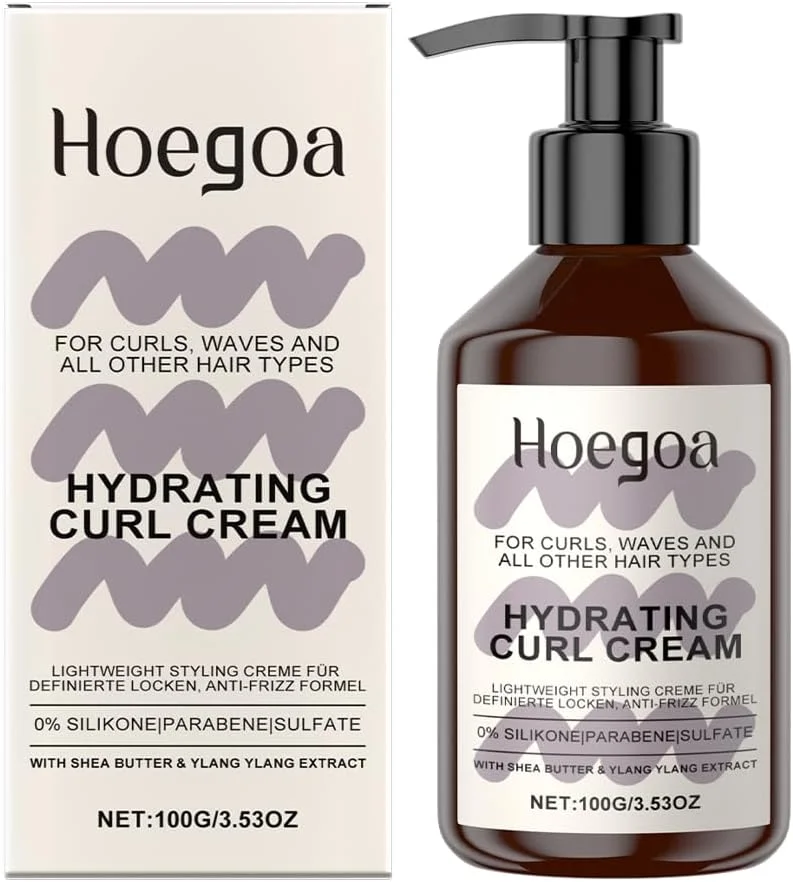 کرم فر کننده مو با عملکرد چندگانه برای موهای مجعد و فر، ترمیم کننده، آبرسان، حالت دهنده و استایل دهنده در یک مرحله، غنی شده با شی باتر، وز مو را از بین می برد و درخشندگی سالم را برای فرهای فنری باز می گرداند