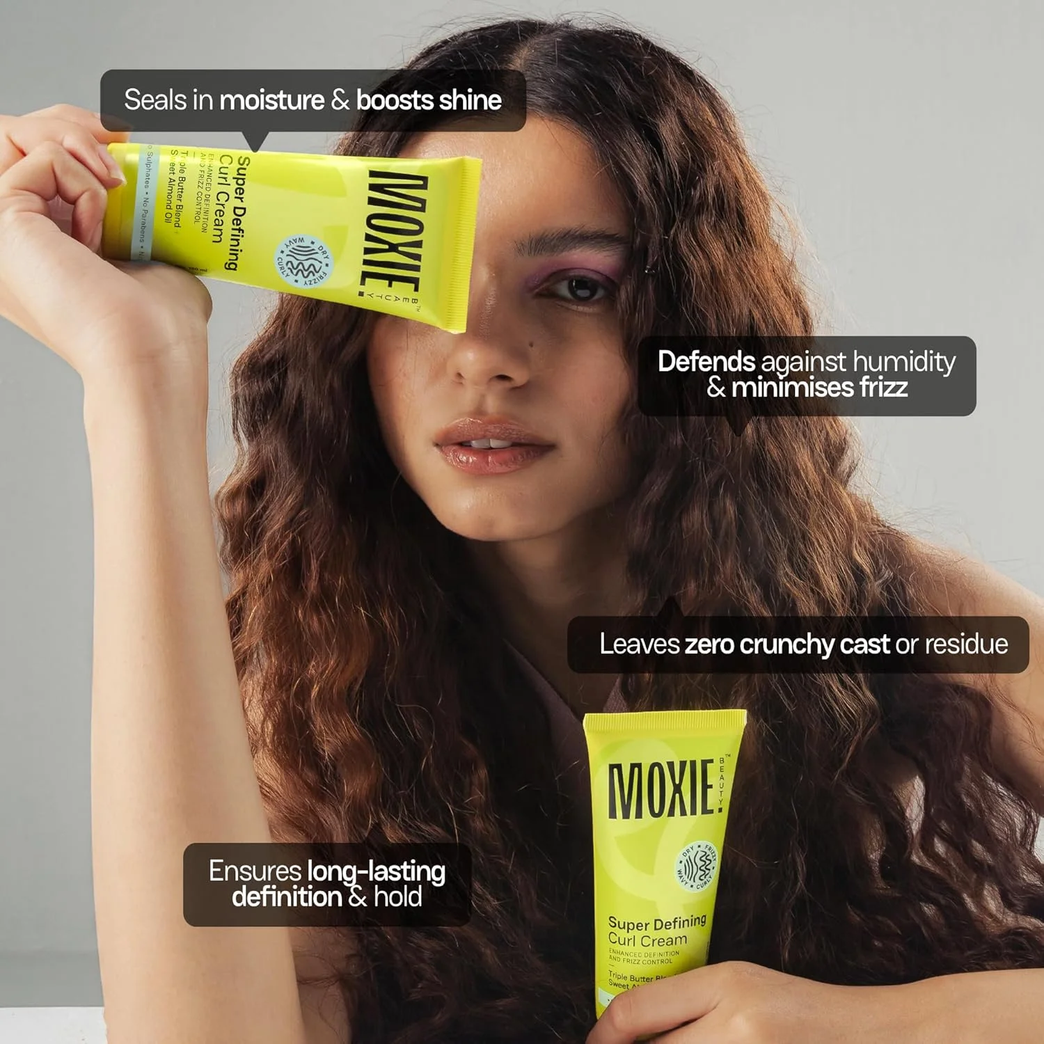 کرم حالت دهنده فوق العاده موهای فر ماکسی بیوتی - حفظ 96% رطوبت مو | مناسب موهای فر و موج دار | ساخته شده با کره دانه انبه، کره کاکائو و روغن بادام | 50 میلی لیتر