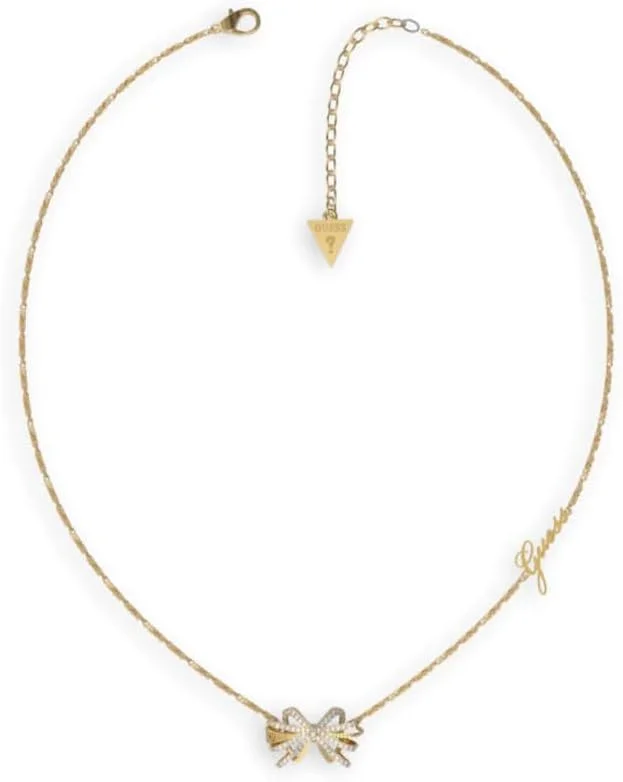 گردنبند زنانه گس، مدل NE، سایز ۱۶-۱۸ اینچ، ۲۲ میلی متر، پاپیونی طلایی، تولید شده در آوریل ۲۰۲۲