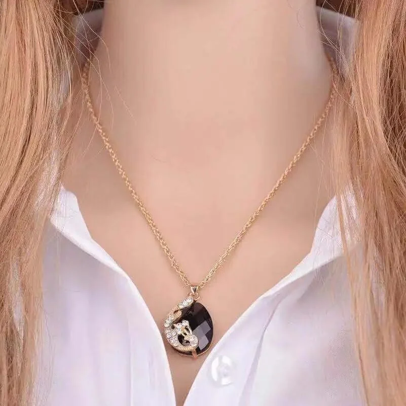 ست جواهرات شیک و جدید زنانه شامل گردنبند، گوشواره و انگشتر نگین دار | ست 3 تکه مناسب هدیه سالگرد ازدواج، تولد، نامزدی و روز عشق ست جواهرات شیک و جدید زنانه شامل گردنبند، گوشواره و انگشتر نگین دار | ست 3 تکه مناسب هدیه سالگرد ازدواج، تولد، نامزدی و روز عشق