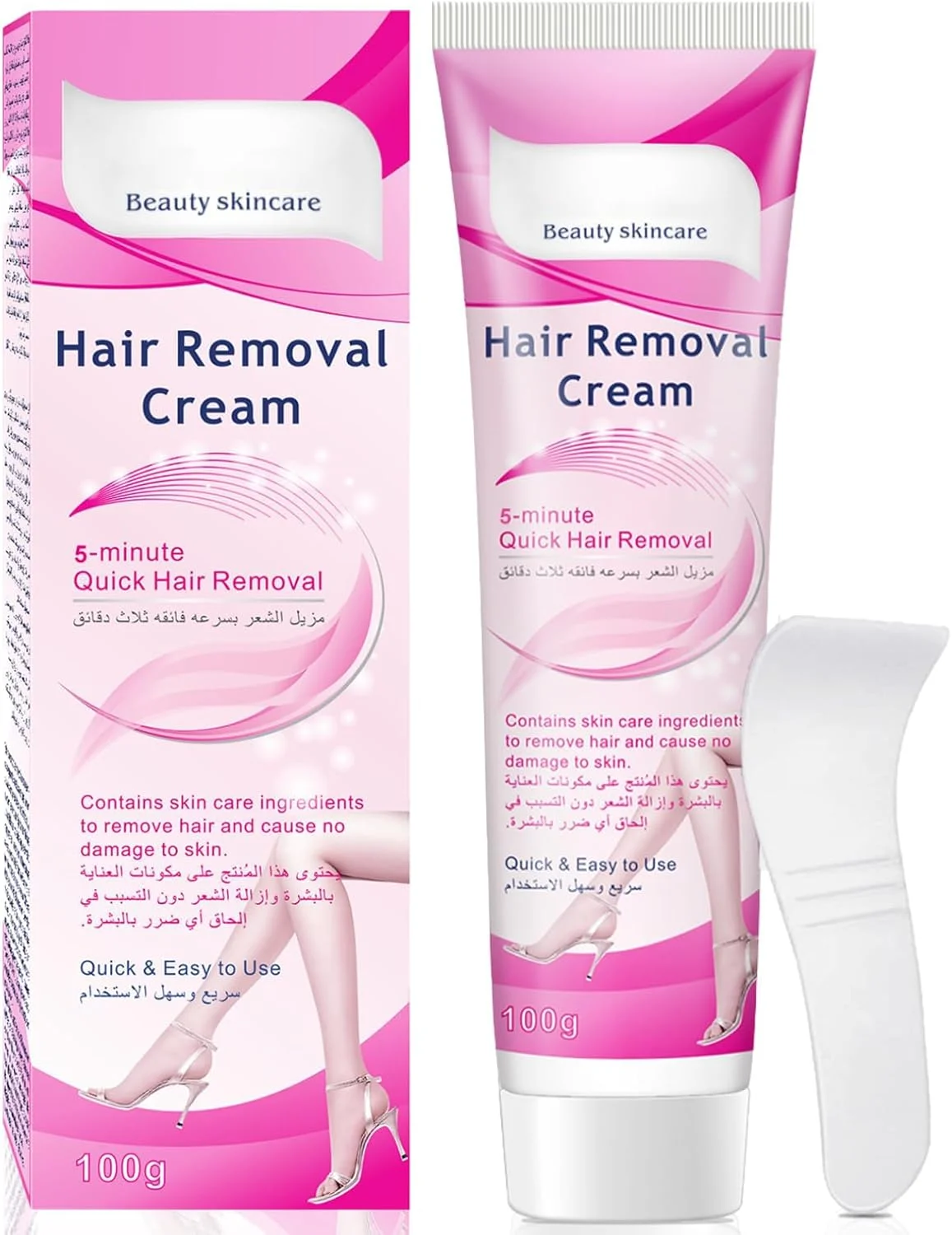 کرم موبر ملایم نالاکال برای پوست حساس | موبر موثر برای زیر بغل، خط بیکینی و پاها | حذف صاف و بدون درد، 100 گرم