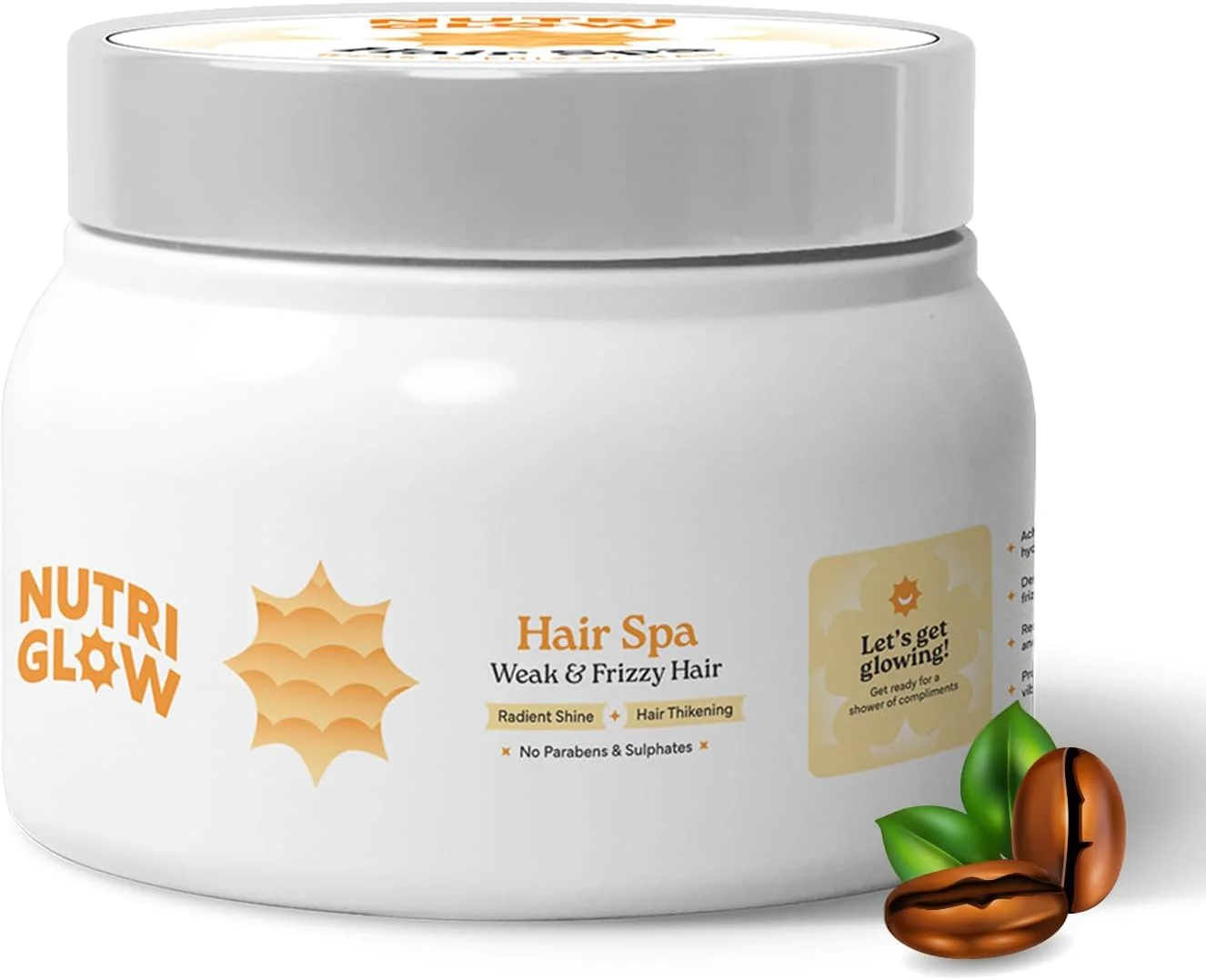 کرم اسپا موی نوتریگلو با فرمول حجم دهنده و تثبیت کننده درخشندگی برای موهای ضعیف و وز، 300 گرم