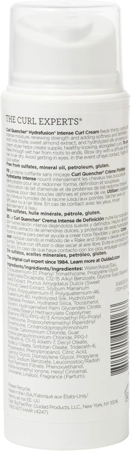 کرم موی فر Ouidad Quencher Hydrafusion، مناسب انواع مو، 148 میلی لیتر