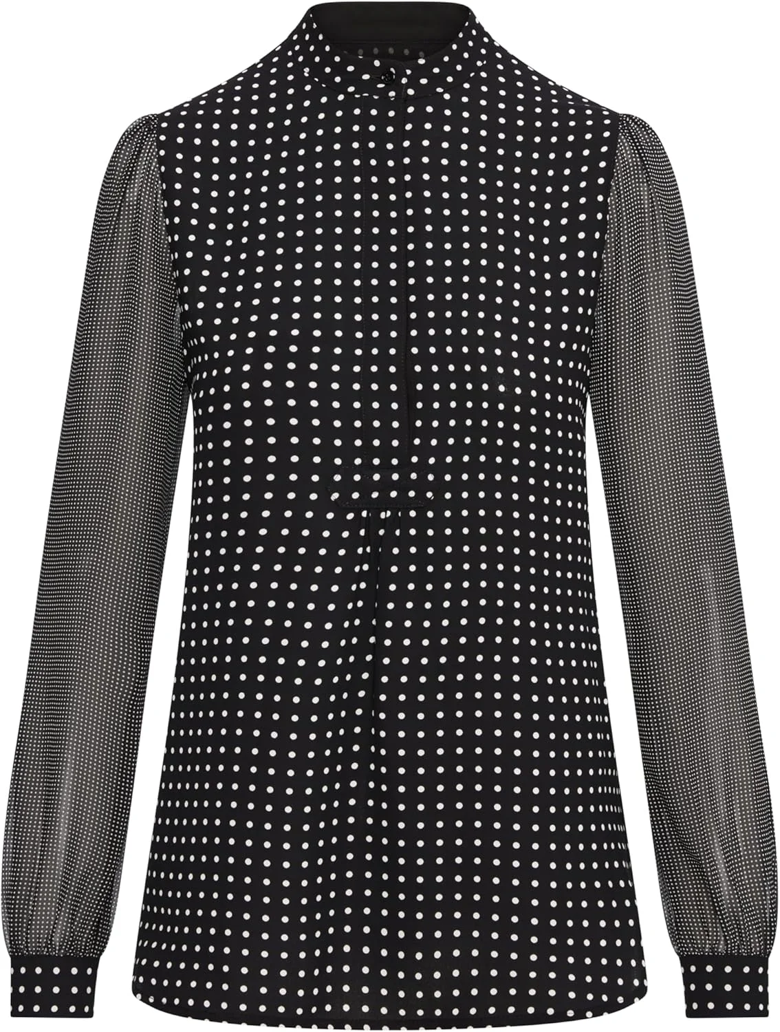 بلوز آستین بلند زنانه آنه کلاین با طرح نقطه ای