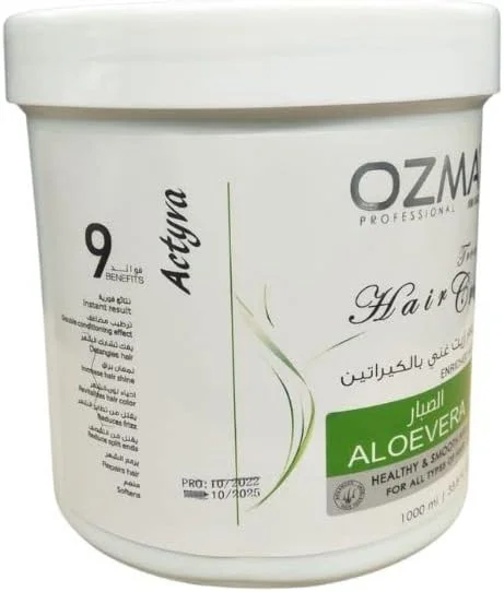 کرم درمان موی حرفه ای OZMA حاوی آلوئه ورا 1000 میلی لیتر کرم درمان موی حرفه ای OZMA حاوی آلوئه ورا 1000 میلی لیتر
