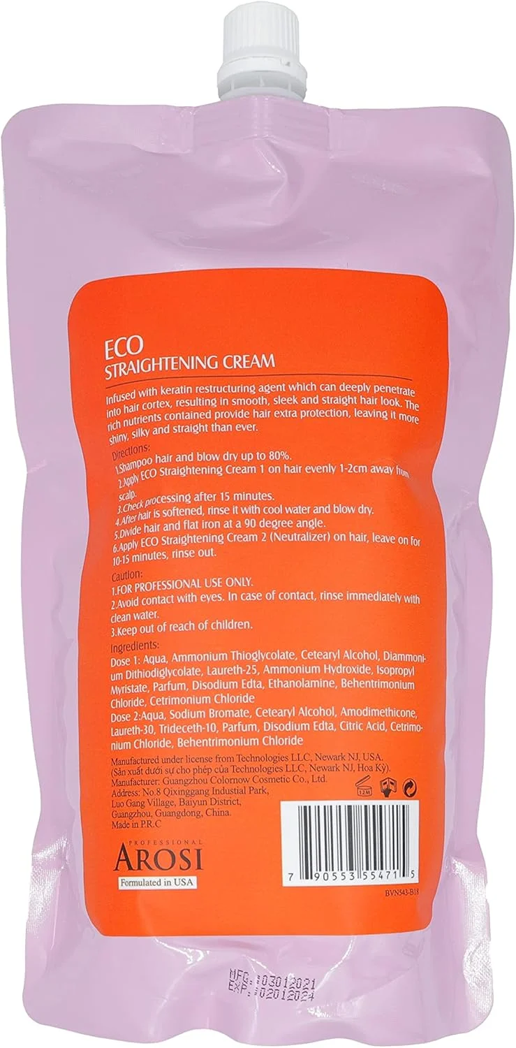 کرم صاف کننده موی حرفه ای آروسی مدل ECO شماره 1 - 1000 میلی لیتر | صاف کننده مو با نتیجه ابریشمی و نرم کرم صاف کننده موی حرفه ای آروسی مدل ECO شماره 1 - 1000 میلی لیتر | صاف کننده مو با نتیجه ابریشمی و نرم