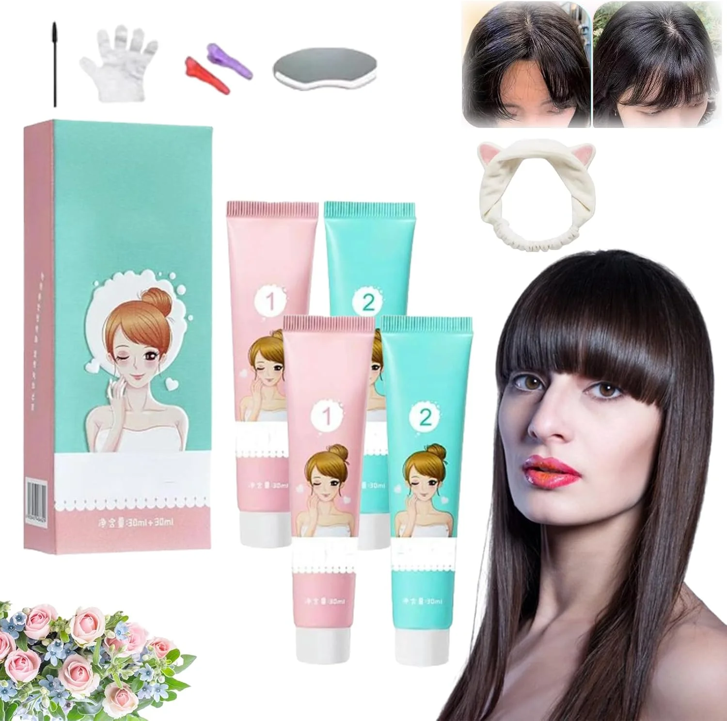 نرم کننده مو پروتئینی برای اصلاح موهای چتری، کرم صاف کننده مو پروتئینی، کرم صاف کننده مو ابریشمی و براق، کرم صاف کننده مو بدون گیره، مناسب برای انواع مو (2 ست) نرم کننده مو پروتئینی برای اصلاح موهای چتری، کرم صاف کننده مو پروتئینی، کرم صاف کننده مو ابریشمی و براق، کرم صاف کننده مو بدون گیره، مناسب برای انواع مو (2 ست)