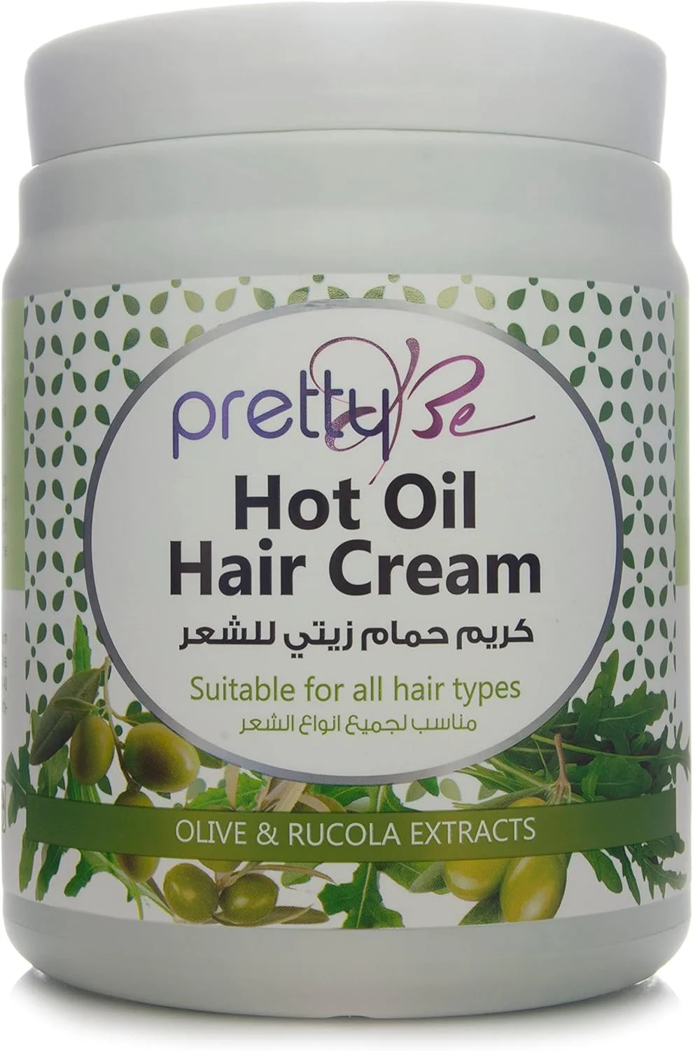 کرم روغن داغ مو پریتی بی با عصاره های زیتون و روکولا، مناسب برای انواع مو - 1000 میلی لیتر کرم روغن داغ مو پریتی بی با عصاره های زیتون و روکولا، مناسب برای انواع مو - 1000 میلی لیتر