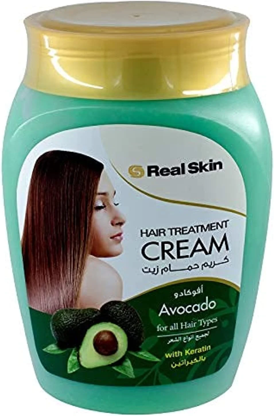 کرم درمان مو حاوی آووکادو Real Skin، ۱۰۰۰ میلی لیتر کرم درمان مو حاوی آووکادو Real Skin، ۱۰۰۰ میلی لیتر