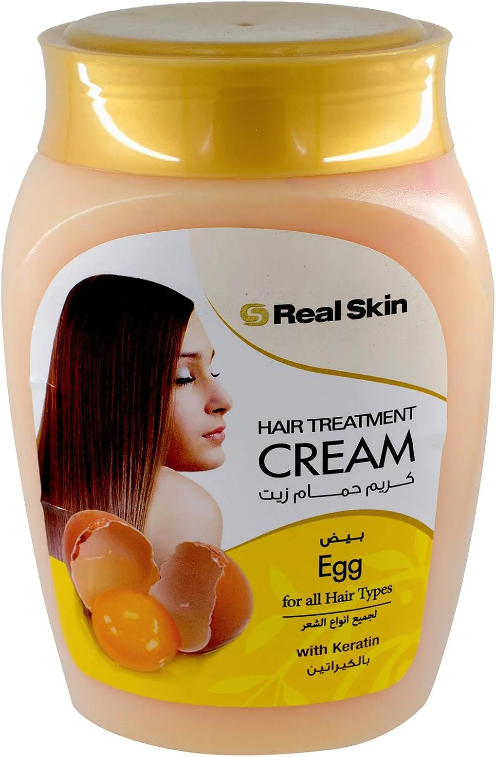 کرم درمان مو حاوی تخم مرغ Real Skin، ۱۰۰۰ میلی لیتر کرم درمان مو حاوی تخم مرغ Real Skin، ۱۰۰۰ میلی لیتر