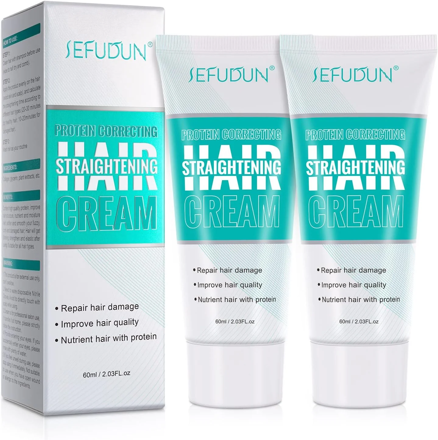 کرم صاف کننده مو، بسته 2 عددی، با فرمول پروتئینی ملایم، موهایی براق و صاف ارائه می دهد. صاف و رام کننده وز برای آقایان و بانوان با نتایج ابریشمی کرم صاف کننده مو، بسته 2 عددی، با فرمول پروتئینی ملایم، موهایی براق و صاف ارائه می دهد. صاف و رام کننده وز برای آقایان و بانوان با نتایج ابریشمی