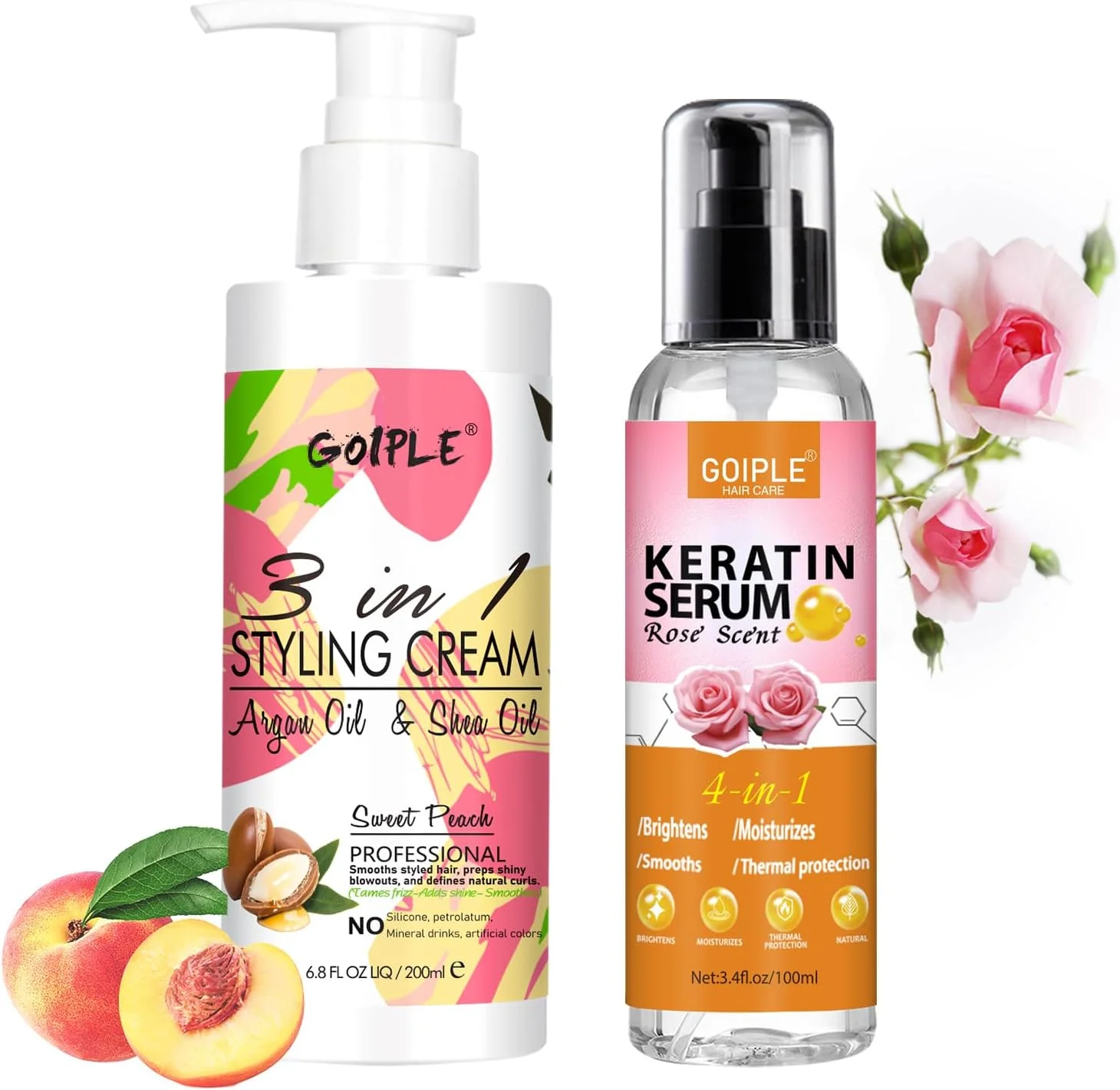 کرم حالت دهنده 3 در 1 برای موهای وز و پرزدار - سرم مو پروتئین کراتین با روغن مرطوب کننده - افزایش درخشندگی، ضد وز، کرم حالت دهنده مو کرم حالت دهنده 3 در 1 برای موهای وز و پرزدار - سرم مو پروتئین کراتین با روغن مرطوب کننده - افزایش درخشندگی، ضد وز، کرم حالت دهنده مو