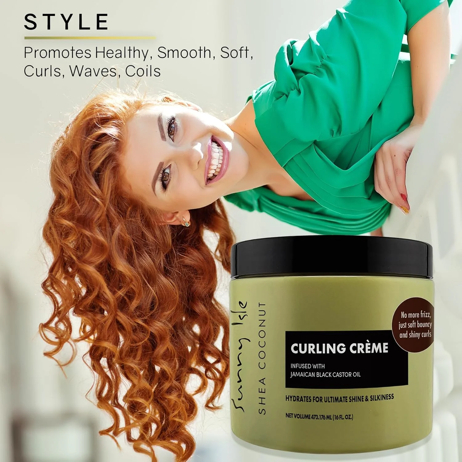 کرم فر کننده مو حاوی شی باتر و نارگیل سانی آیل، ۴۷۳ میلی لیتر کرم فر کننده مو حاوی شی باتر و نارگیل سانی آیل، ۴۷۳ میلی لیتر