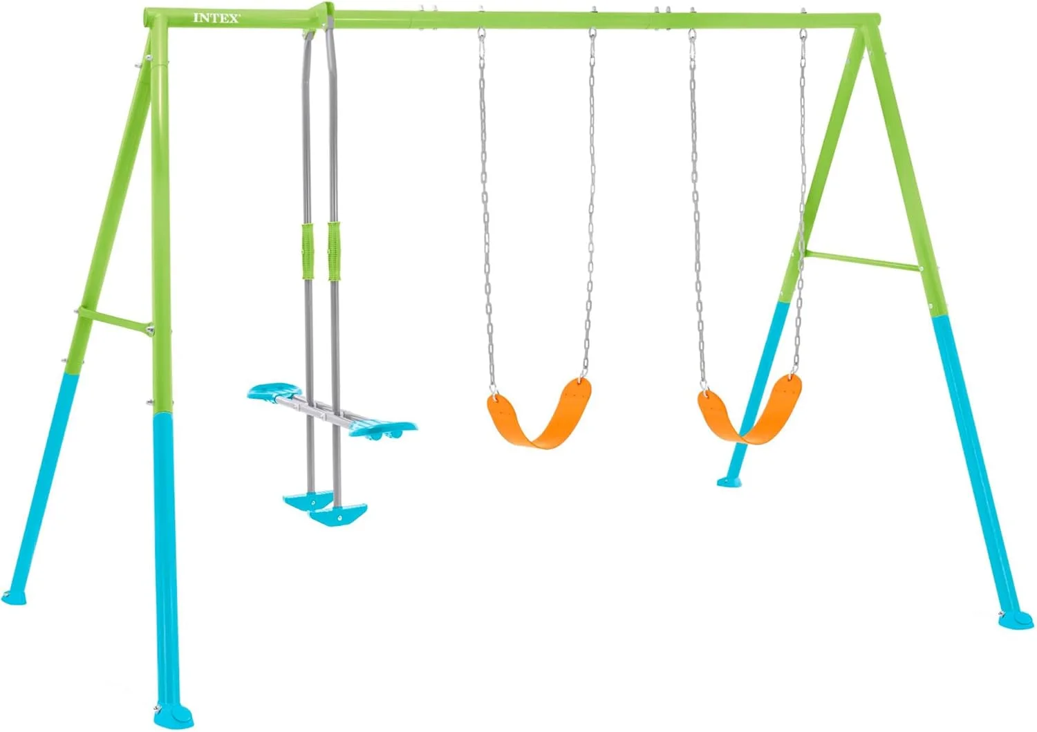 مجموعه تاب و سرسره 3 قسمتی اینتکس مجموعه تاب و سرسره 3 قسمتی اینتکس