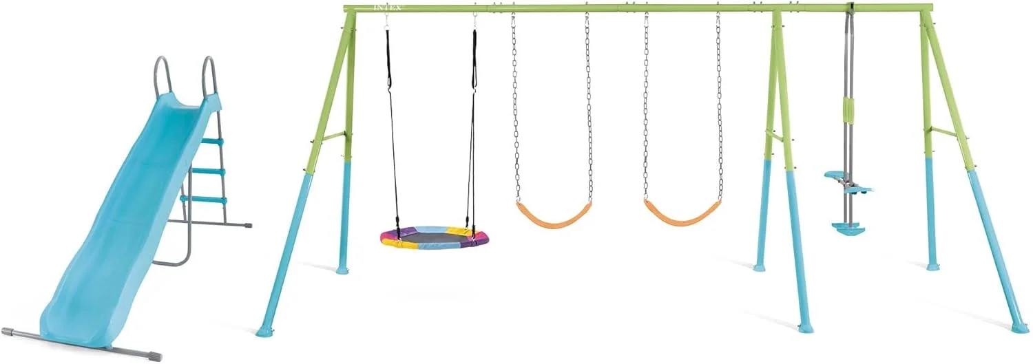 مجموعه بازی کودک اینتکس مدل دیسکی و تاب با ۵ ویژگی مجموعه بازی کودک اینتکس مدل دیسکی و تاب با ۵ ویژگی