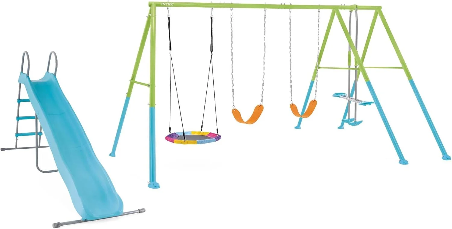 مجموعه بازی کودک اینتکس مدل دیسکی و تاب با ۵ ویژگی مجموعه بازی کودک اینتکس مدل دیسکی و تاب با ۵ ویژگی