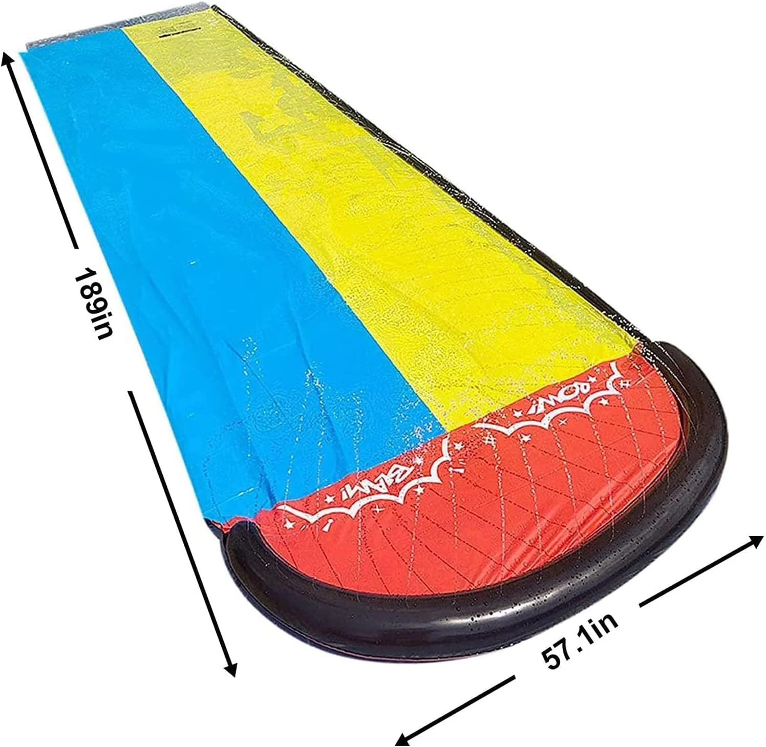 سرزمین بازی سرسره آبی چمن برای کودکان و بزرگسالان، سرسره لغزنده، اسلاید و پاشش برای حیاط خلوت، سرسره آبی با 2 تخته موج سواری، 4.8 متر، 2 لاین مسابقه سرسره با آبپاش، ساختار PVC بادوام سرزمین بازی سرسره آبی چمن برای کودکان و بزرگسالان، سرسره لغزنده، اسلاید و پاشش برای حیاط خلوت، سرسره آبی با 2 تخته موج سواری، 4.8 متر، 2 لاین مسابقه سرسره با آبپاش، ساختار PVC بادوام