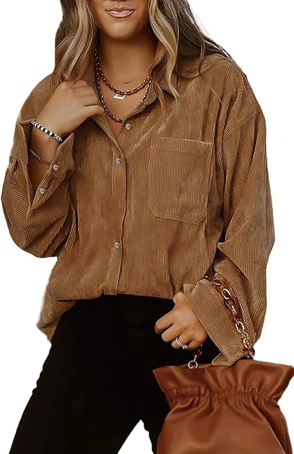 پیراهن زنانه آستین بلند دکمه دار مدل Astylish