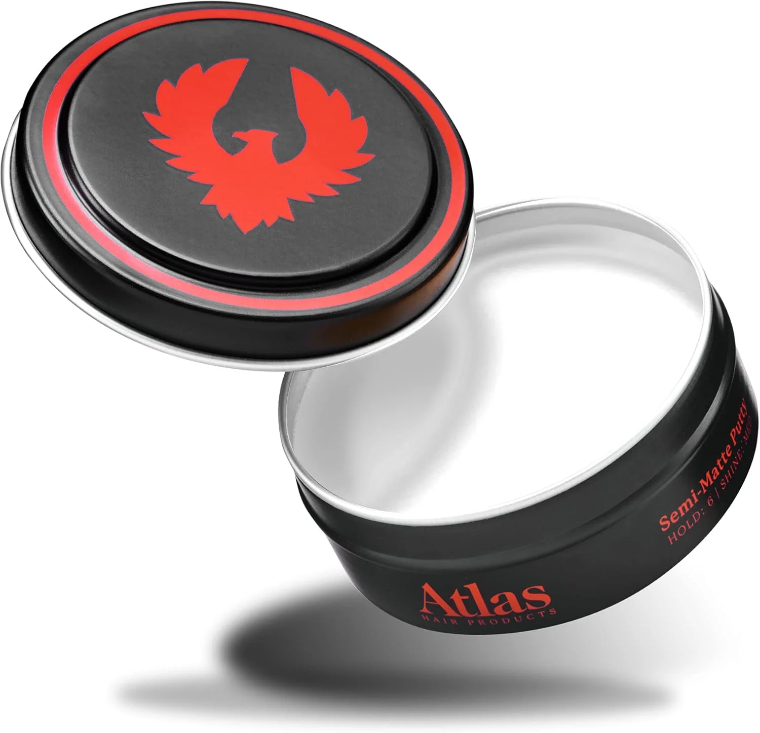 پماد موی مات اطلس برای آقایان | خمیر نیمه مات | محصول حالت دهنده موی مردانه | نگهدارنده متوسط | پماد رسی مو با درخشش کم | محلول در آب | 70 گرم (تک)