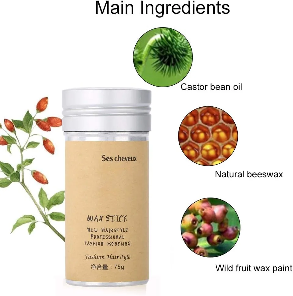 واکس مو AUDBUA بر پایه آب، پماد حالت دهنده مو، استیک واکس مدلینگ مو برای استفاده حرفه ای در سالن و منزل