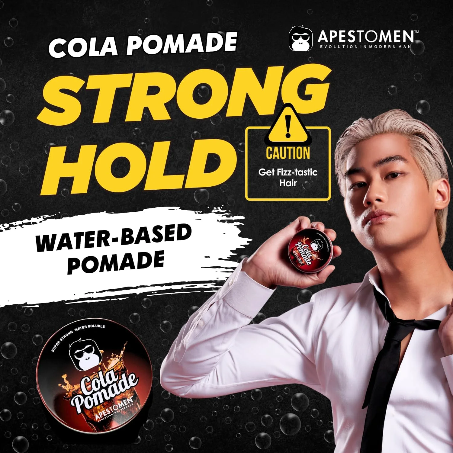 پماد مو با رایحه کولا برای درخشش و حالت دهی قوی (80 گرم) - پماد مو برای آقایان - مناسب موهای صاف، ضخیم و فر - برای مدل های شیک و کلاسیک