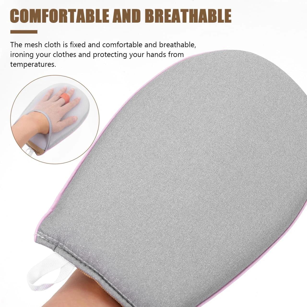 پد اسفنجی اتو بخار Zerodeko برای لباس، دستکش اتو بخار کوچک لباس، دستکش اتو بخار پیراهن، اتو بخار کوچک، میز اتو توری
