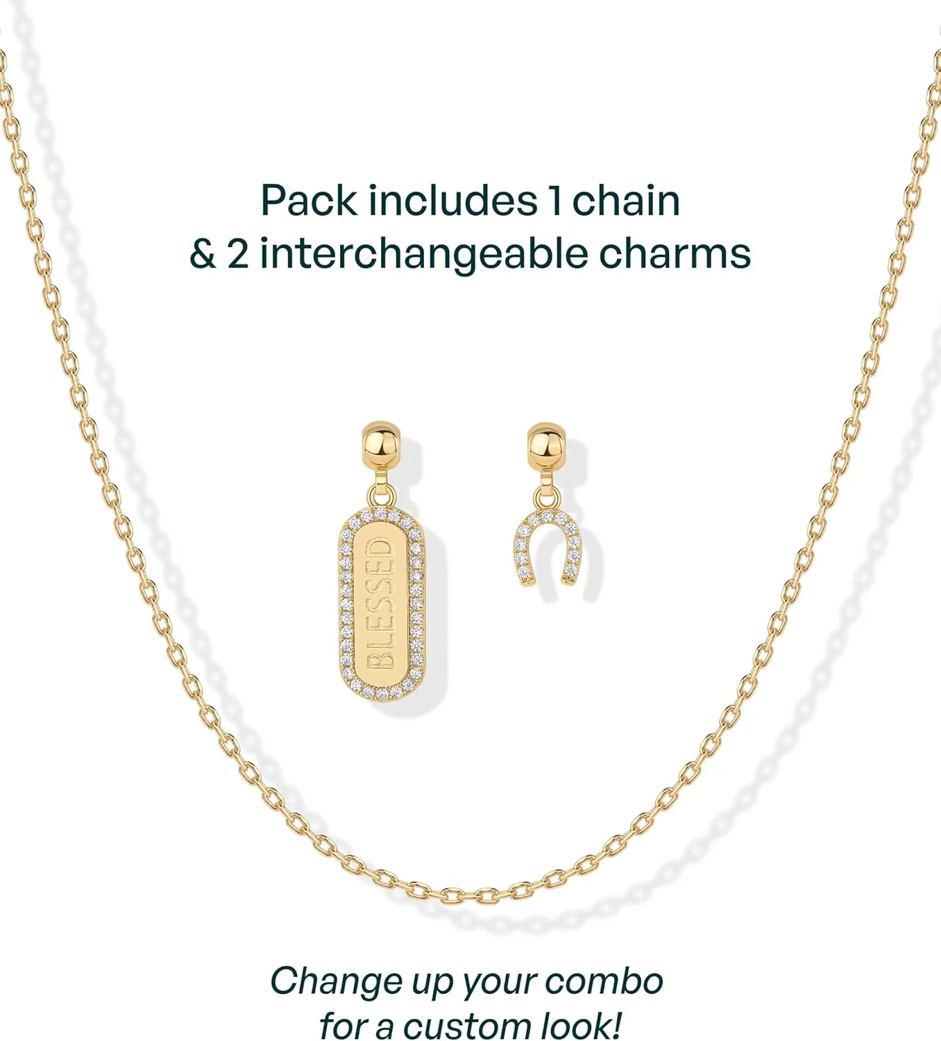 گردنبند ظریف با روکش طلای 14 عیار با آویز - گردنبند آویز طلایی زنجیری قابل تنظیم برای زنان - آویزهای کوچک متحرک - چشم نظر زیبا، گل، کورنیچلو، ورزشی، جواهرات مذهبی هدیه گردنبند ظریف با روکش طلای 14 عیار با آویز - گردنبند آویز طلایی زنجیری قابل تنظیم برای زنان - آویزهای کوچک متحرک - چشم نظر زیبا، گل، کورنیچلو، ورزشی، جواهرات مذهبی هدیه