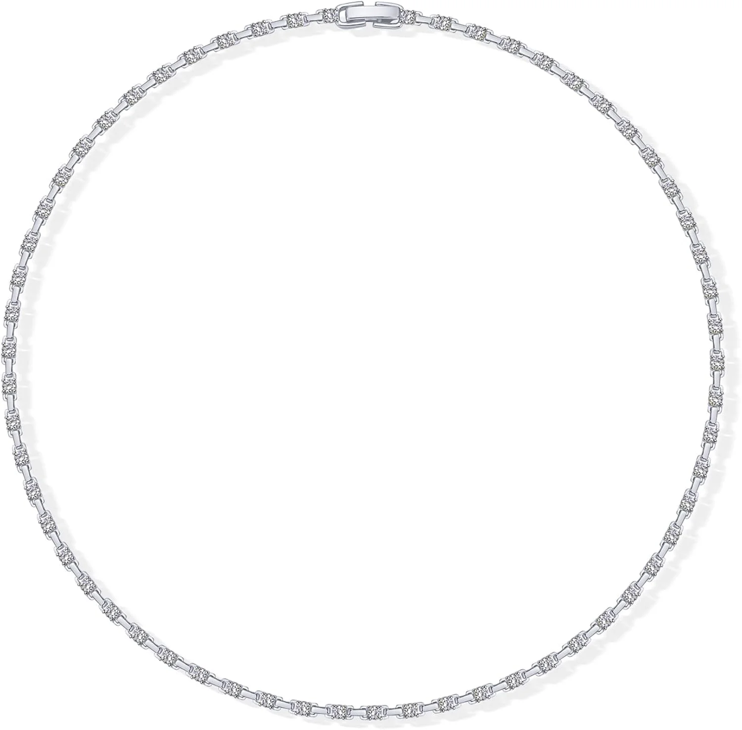 گردنبند تنیس زنانه پاوی با روکش طلای 14 عیار | گردنبند زیرکونیا کوبیک گردنبند تنیس زنانه پاوی با روکش طلای 14 عیار | گردنبند زیرکونیا کوبیک